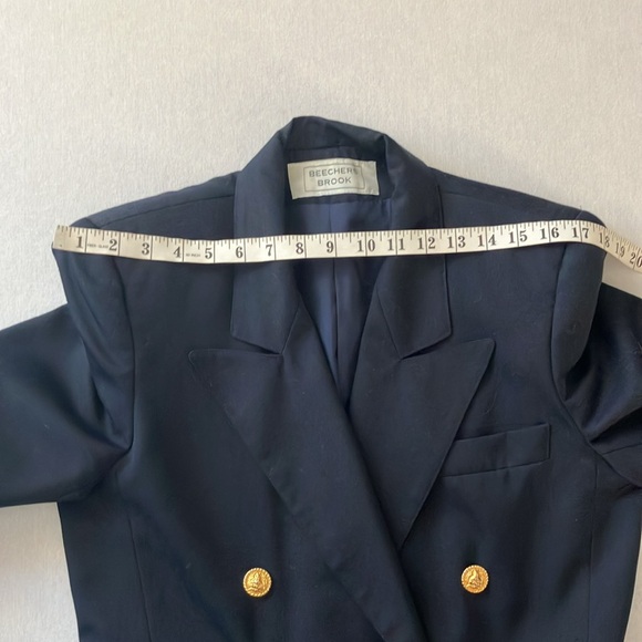 🍄Beecher Brook Navy Double Breasted Blazer (M) - Picture 8 of 12